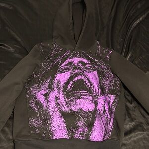 Graphic Hoodie with Pink Design